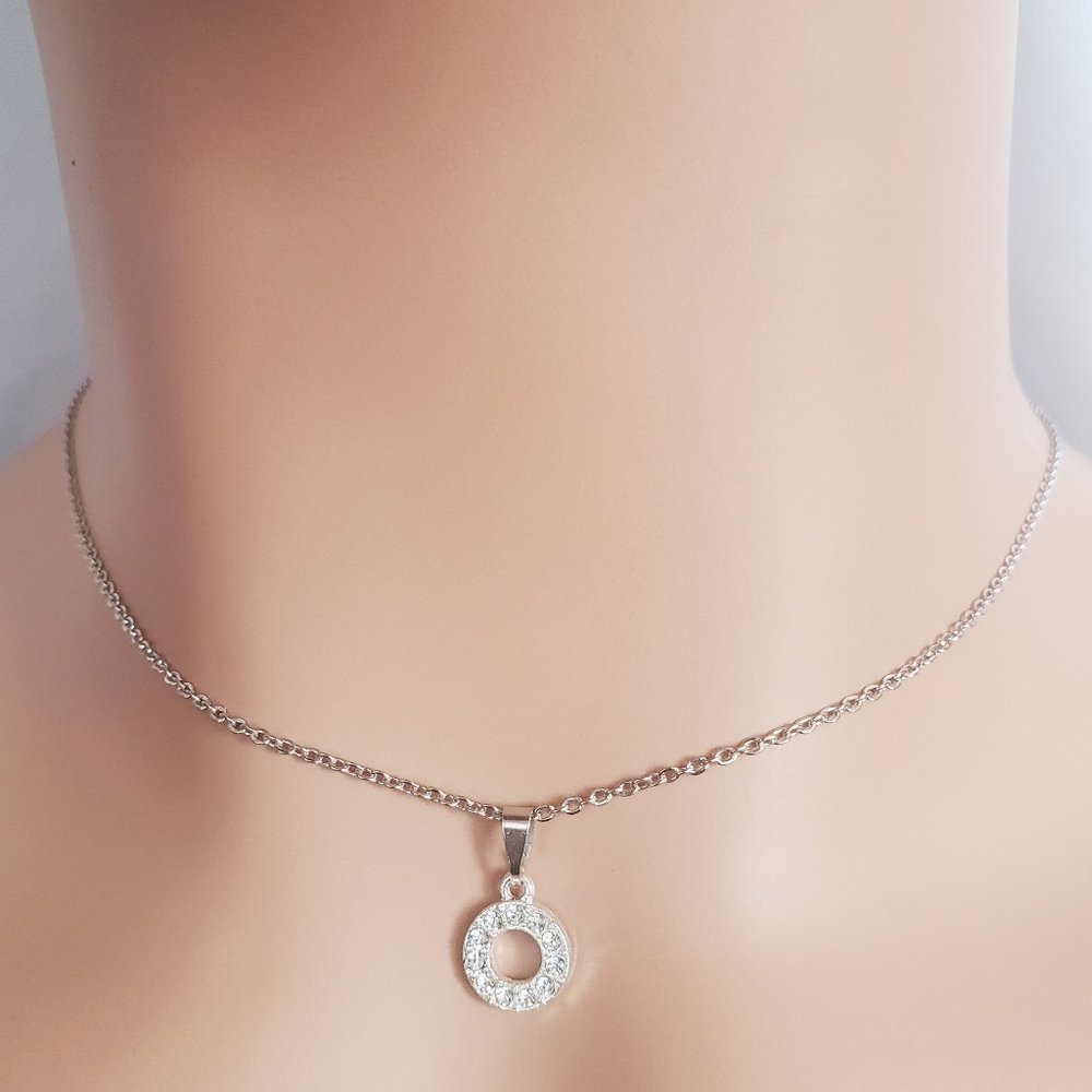 Initial O Silver Necklace